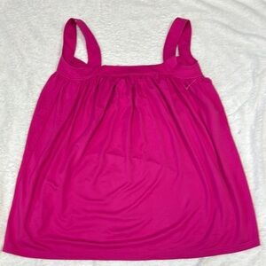 Rebecca Minkoff Smocked Pink Sleeveless summer tank